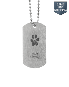 Paw Print Stainless Steel