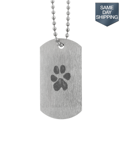 Paw Print Stainless Steel